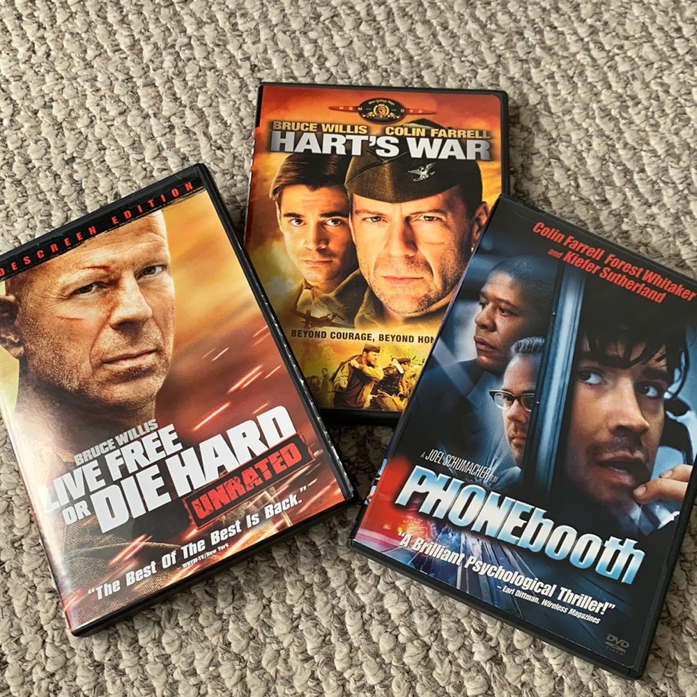 Bruce Willis/ Colin Farrell dvds